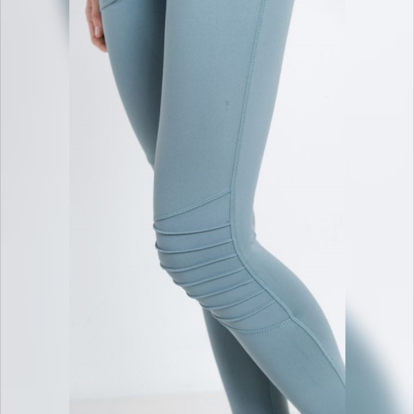 New Skinny Cargo Moto Hybrid Joggers - Dusty-Blue9 - Picture 3 of 6